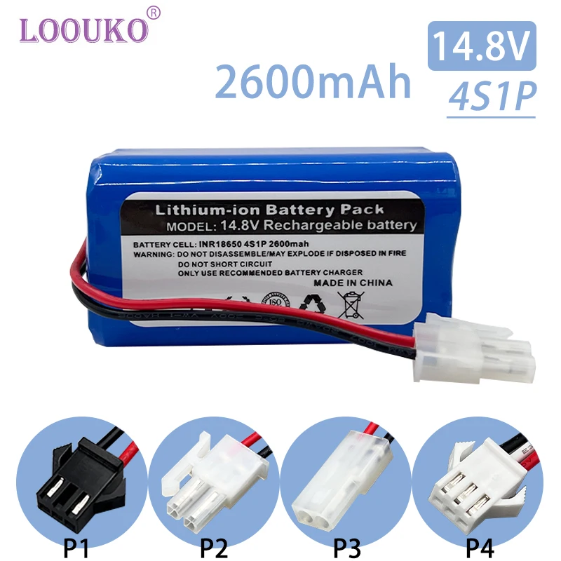 LOOUKO 100% новый 14,4 В 18650 литиевый аккумулятор для пылесоса И Уборочной щетки 14,8 в 2600 мАч 4S1P сменный Встроенный BMS для Xiaomi
LOOUKO 100% новый 14,4 В 18650 литиевый аккумулятор для пылесоса И Уборочной щетки 14,8 в 2600 мАч 4S1P сменный Встроенный BMS для Xiaomi