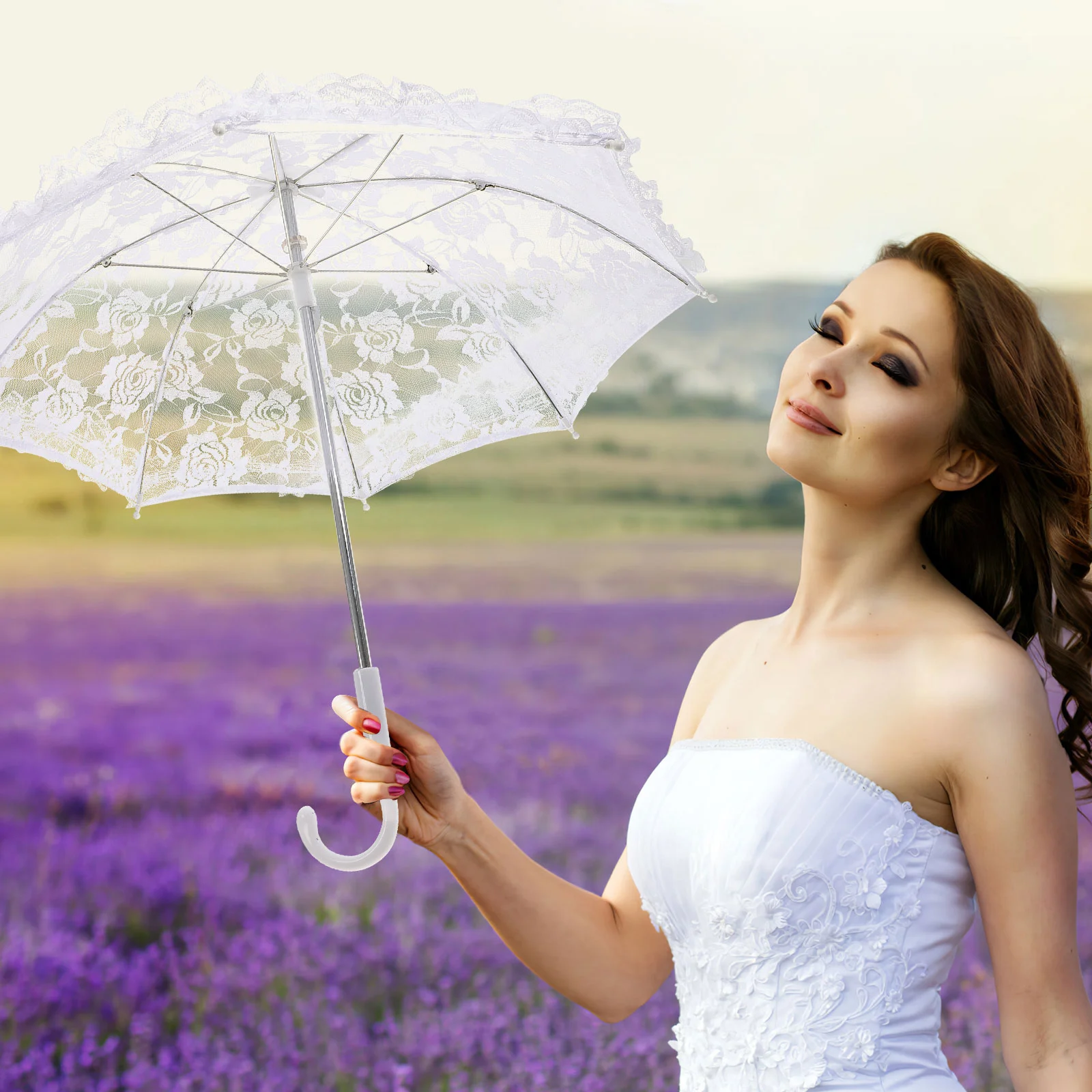 Lace Umbrella White Vintage Wedding Bride Umbrella Lace Parasol Umbrella Small Lace Umbrella Handle Weeding Photo Props
Lace Umbrella White Vintage Wedding Bride Umbrella Lace Parasol Umbrella Small Lace Umbrella Handle Weeding Photo Props