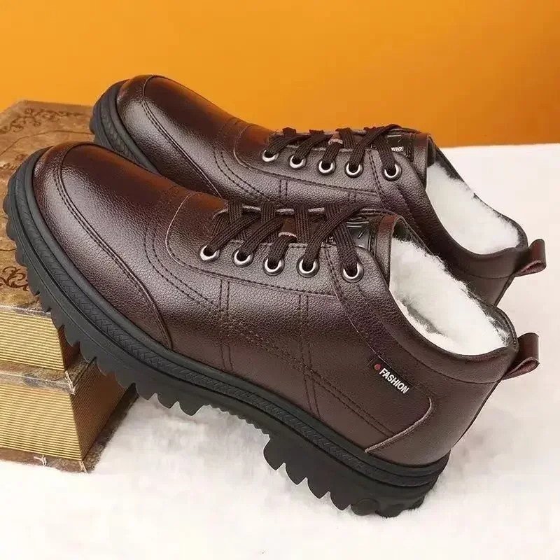 Winter Padded Thickened Men's Cotton Shoes Hundred Casual Snow Boots Men's Leather Shoes Outdoors Men's Shoes Men Boots2024
Winter Padded Thickened Men's Cotton Shoes Hundred Casual Snow Boots Men's Leather Shoes Outdoors Men's Shoes Men Boots2024