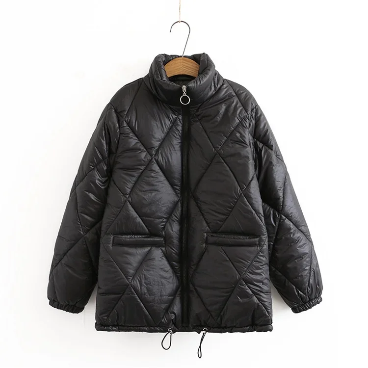 Plus Size XL-4XL Women's Stand Collar Black Pink Winter Coats Large Size Solid Color Zip Up Elegant Female Outerwear
Plus Size XL-4XL Women's Stand Collar Black Pink Winter Coats Large Size Solid Color Zip Up Elegant Female Outerwear