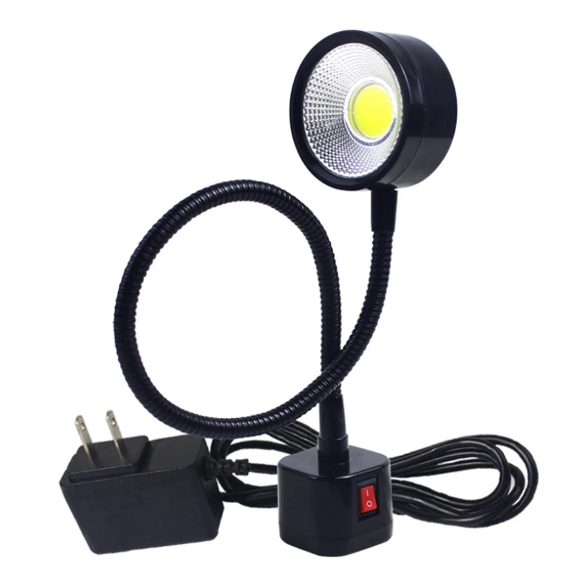 LED Work Light Magnetic Base Flexible Gooseneck Lamp 220V 5W for Lathe Milling Drill Press Industrial Lighting, Eu Plug
LED Work Light Magnetic Base Flexible Gooseneck Lamp 220V 5W for Lathe Milling Drill Press Industrial Lighting, Eu Plug