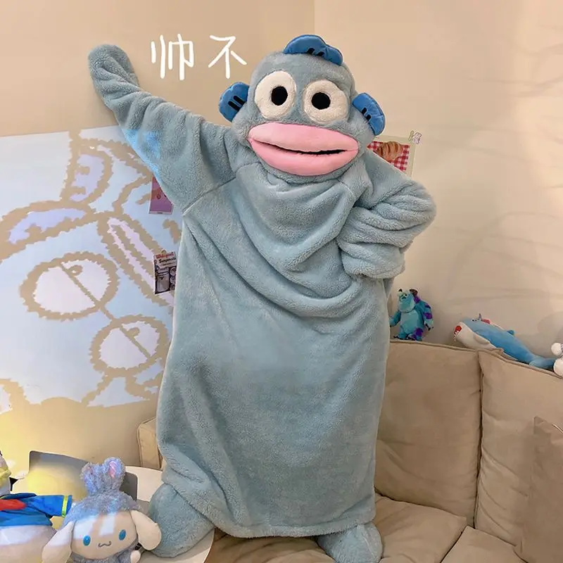 Anime Kawaii Sanrio Hangyodon Pachacco Cute Cartoon Women's One-Piece Pajamas Autumn Winter New Coral Velvet Thickened Pajamas
Anime Kawaii Sanrio Hangyodon Pachacco Cute Cartoon Women's One-Piece Pajamas Autumn Winter New Coral Velvet Thickened Pajamas