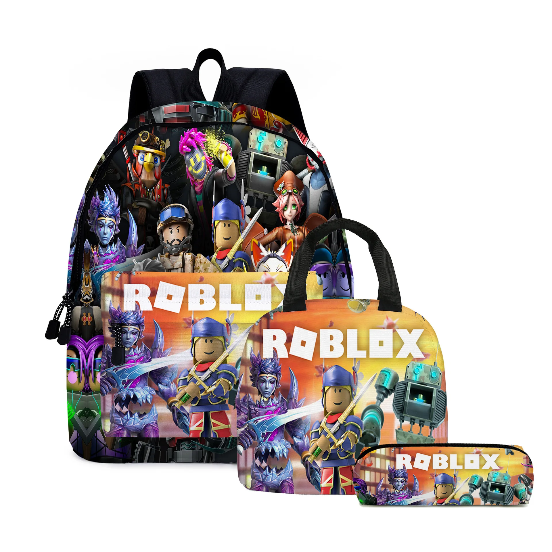 

New Product Cartoon Game Roblox Surrounding Elementary and Middle School Students Schoolbag Children's Backpack Best Gift