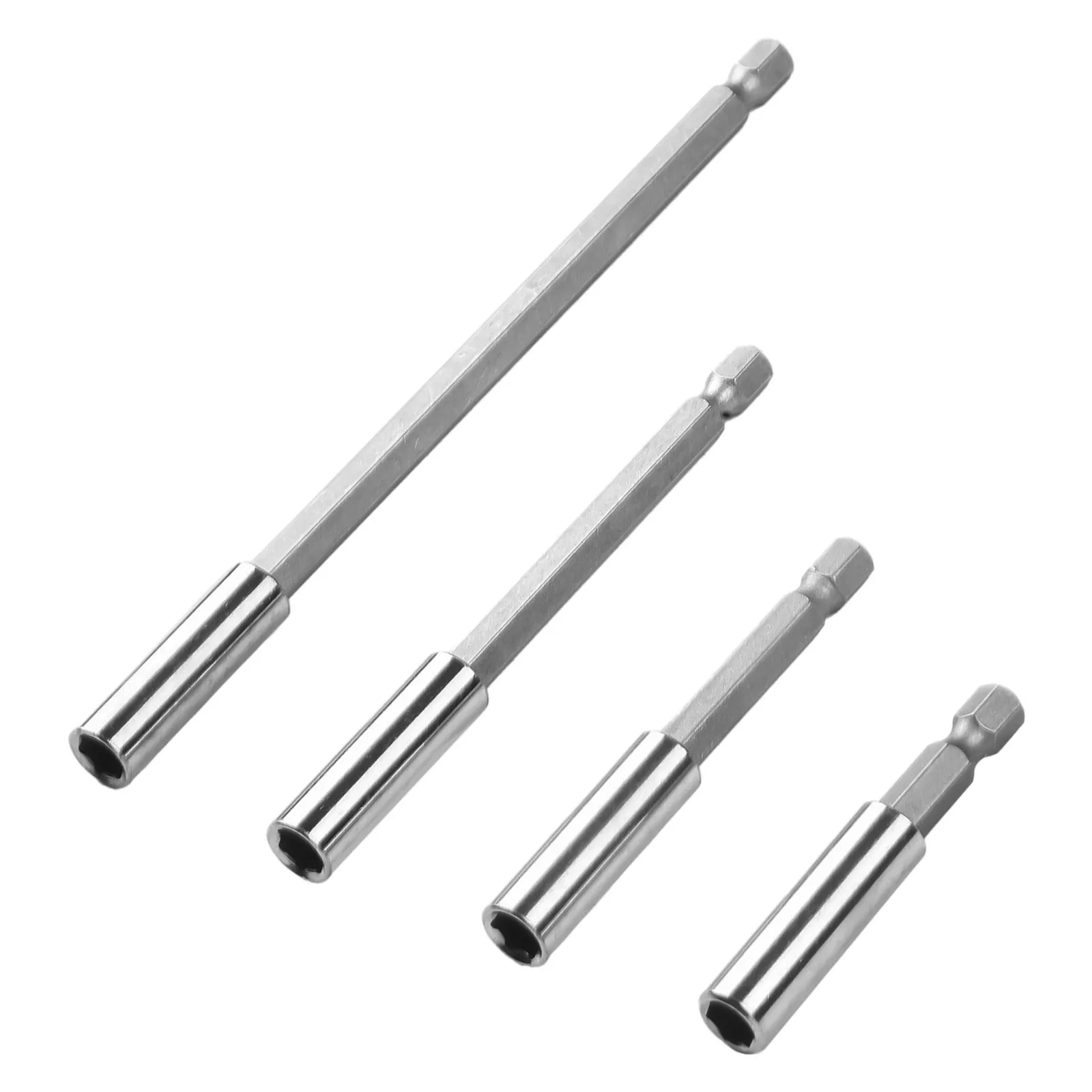 4pcs Screw Bits Extension Rod 1/4 Hex Magnetic Bit Holder Durable Extension Drill Driver Sleeve Adapter Screwdriver Tip Holder
4pcs Screw Bits Extension Rod 1/4 Hex Magnetic Bit Holder Durable Extension Drill Driver Sleeve Adapter Screwdriver Tip Holder