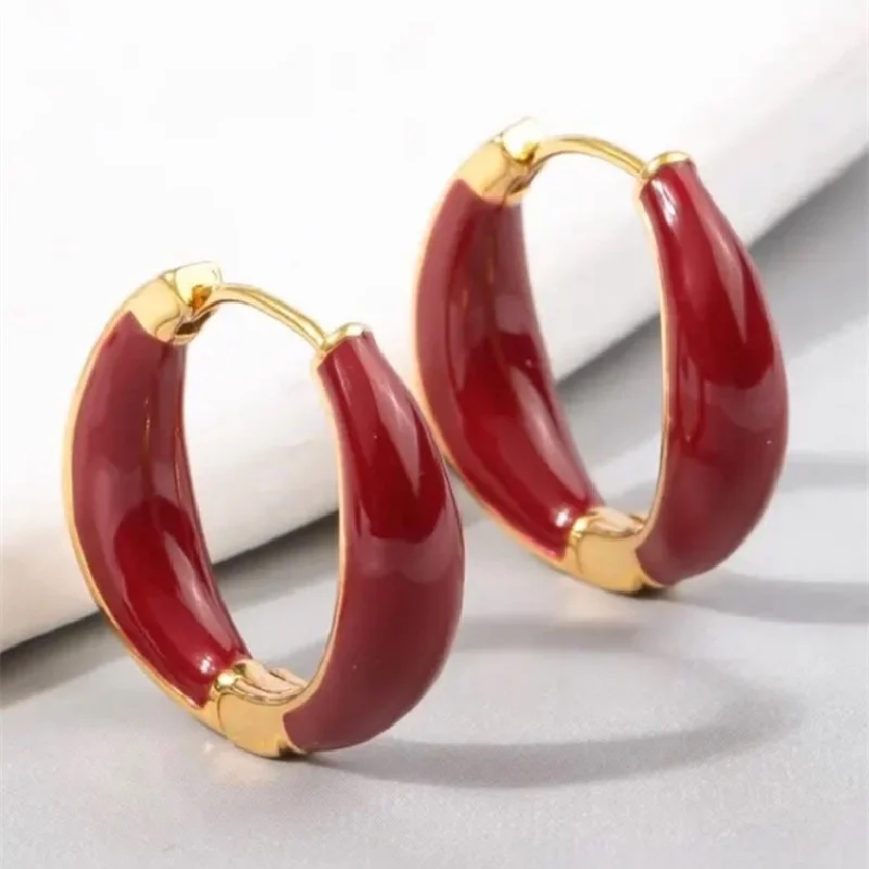 New Korean Red Circle Hoop Needle Temperament Square Full Of Diamond Earrings Net Red Long Fringe Studs Temperament Earrings
New Korean Red Circle Hoop Needle Temperament Square Full Of Diamond Earrings Net Red Long Fringe Studs Temperament Earrings