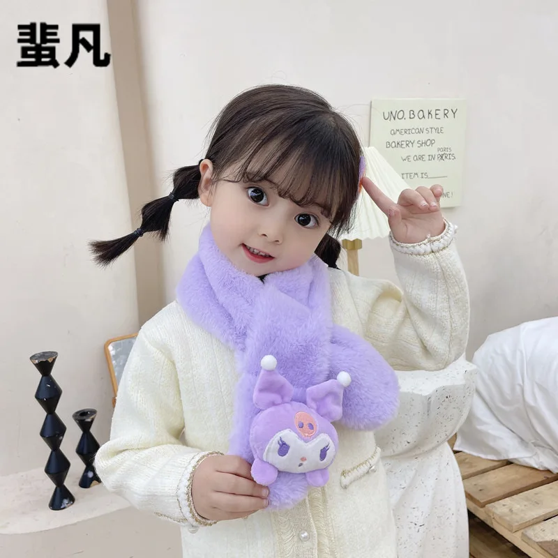 Kawaii Sanrio Kuromi My Melody Cinnamoroll Cartoon Cute Plush Children's Neck Cross Thickened Windproof and Warm Scarf
Kawaii Sanrio Kuromi My Melody Cinnamoroll Cartoon Cute Plush Children's Neck Cross Thickened Windproof and Warm Scarf