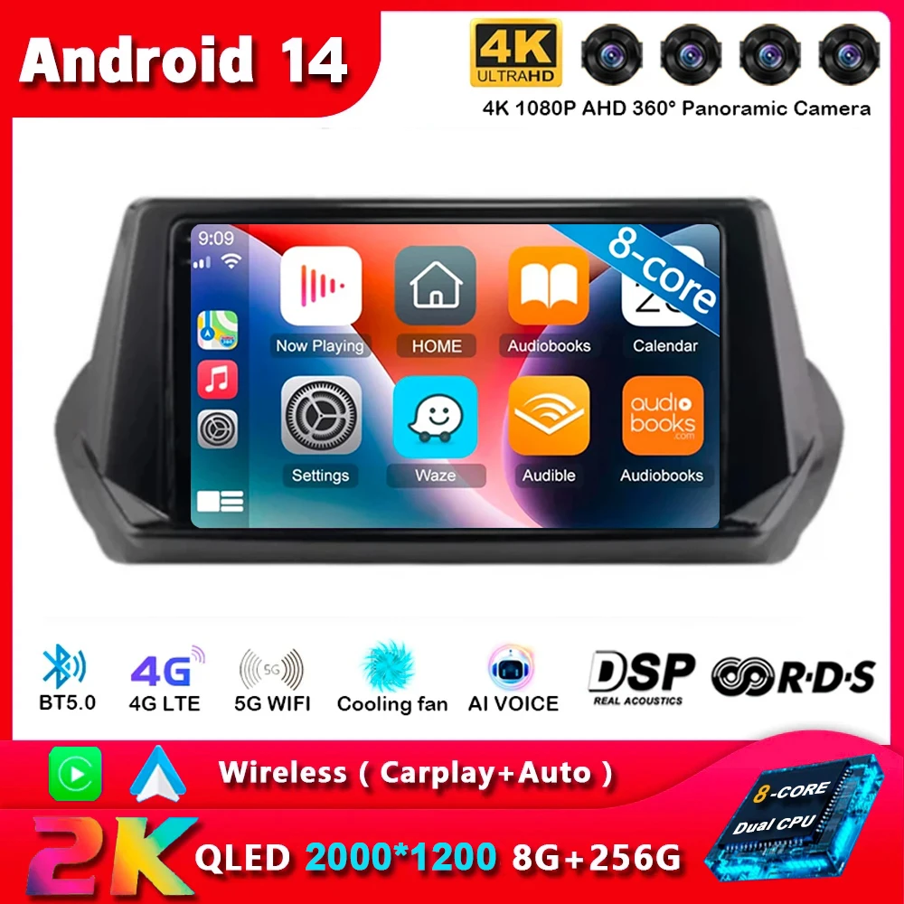 Android 14 Carplay 5G WIFI для Peugeot 2008 208 2019 2020 2021 2022 автомобильное радио, мультимедийный плеер, навигация GPS, стерео головное устройство
Android 14 Carplay 5G WIFI для Peugeot 2008 208 2019 2020 2021 2022 автомобильное радио, мультимедийный плеер, навигация GPS, стерео головное устройство