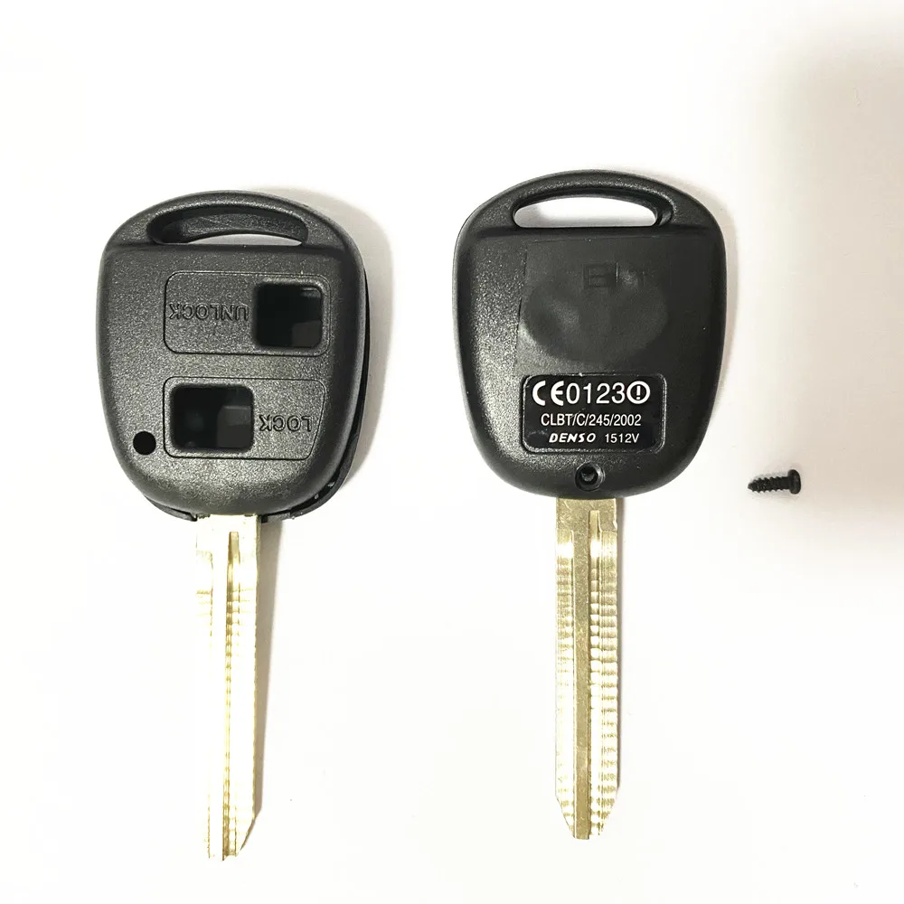 Remote Car Key Shell Case 2/3 BTN For Toyota Yaris Prado Tarago Camry Corolla TOY43 Blade With Rubber Buttons Pad
Remote Car Key Shell Case 2/3 BTN For Toyota Yaris Prado Tarago Camry Corolla TOY43 Blade With Rubber Buttons Pad