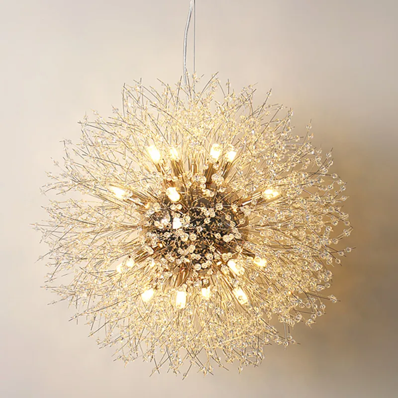 2021 Modern Crystal Dandelion Chandelier Lighting Pendant Lamp For Living Room Dining Room Home Decoration led Ceiling Lamp
2021 Modern Crystal Dandelion Chandelier Lighting Pendant Lamp For Living Room Dining Room Home Decoration led Ceiling Lamp