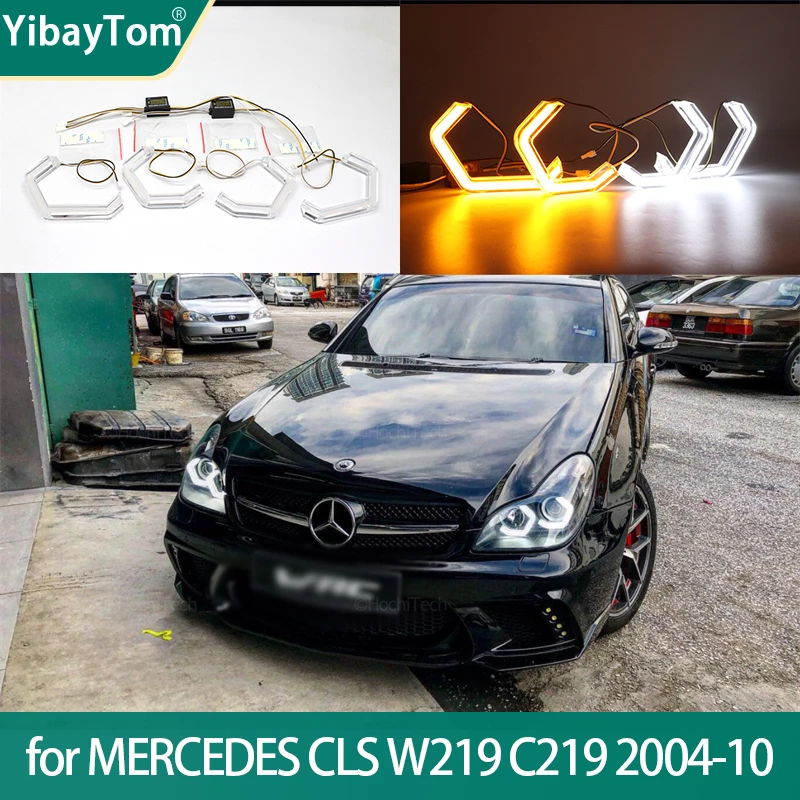 M4 Style Switchback Turn signal Light Halo Rings DRL LED Angel Eyes Kit For MERCEDES BENZ CLS W219 C219 2004-2010
M4 Style Switchback Turn signal Light Halo Rings DRL LED Angel Eyes Kit For MERCEDES BENZ CLS W219 C219 2004-2010