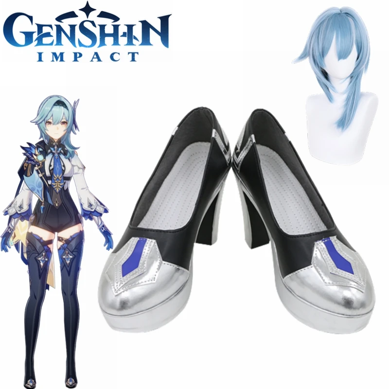 EuLa High heel Shoes Game Genshin Impact EuLa Cosplay Shoes EuLa Cosplay Wigs Women For Halloween Carnival Party Prop
EuLa High heel Shoes Game Genshin Impact EuLa Cosplay Shoes EuLa Cosplay Wigs Women For Halloween Carnival Party Prop