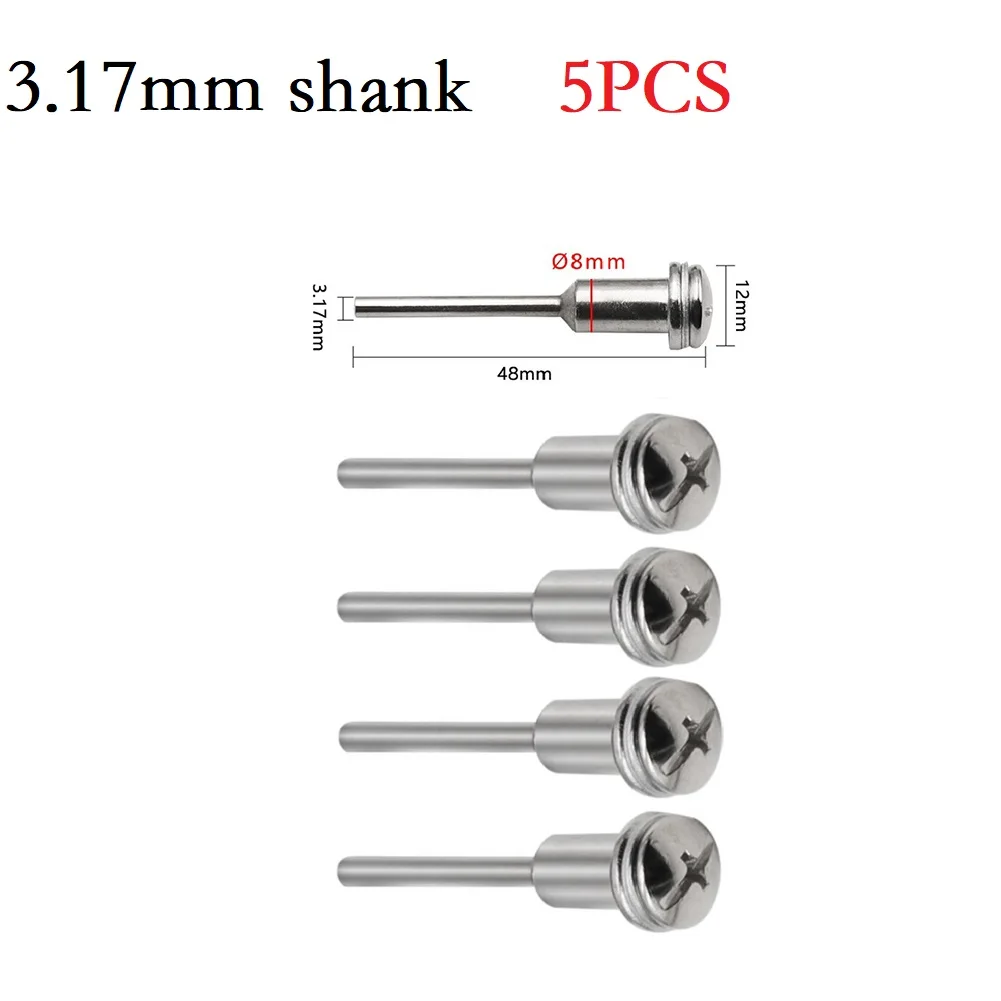 5pcs 3.17/6mm Steel Screw Mandrel Shank For Cutting Polishing Wheel Rotary Tool Electric Grinding Saw Blade Adapter Power Tools
5pcs 3.17/6mm Steel Screw Mandrel Shank For Cutting Polishing Wheel Rotary Tool Electric Grinding Saw Blade Adapter Power Tools