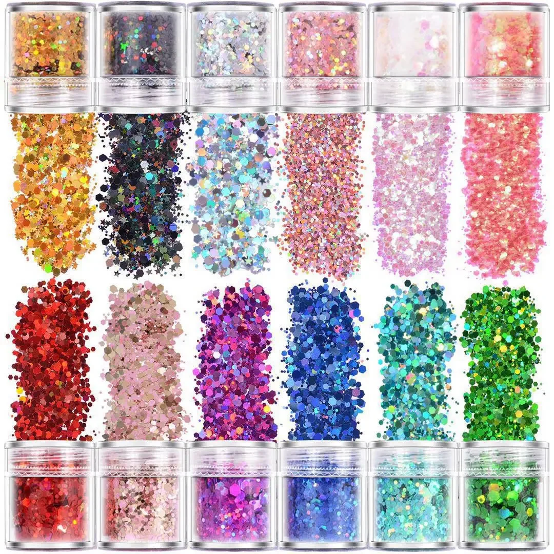 12box/Set Mix Multi Size Glitter Sequins Nail Confetti Art Star Heart Dot Butterfly Shape Colorful Wedding Craft DIY Decoration
12box/Set Mix Multi Size Glitter Sequins Nail Confetti Art Star Heart Dot Butterfly Shape Colorful Wedding Craft DIY Decoration