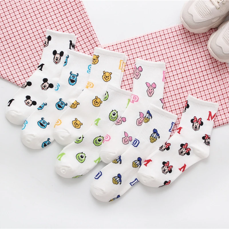 Kawaii Disney Anime Socks Cute Minnie Mouse Donald Duck Mickey Mouse Winnie Pooh Cartoon Trend Ins Cotton Socks Gifts for Girls
Kawaii Disney Anime Socks Cute Minnie Mouse Donald Duck Mickey Mouse Winnie Pooh Cartoon Trend Ins Cotton Socks Gifts for Girls