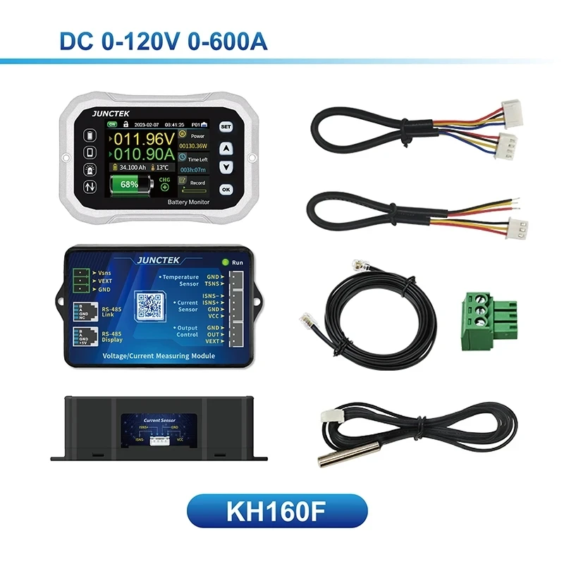 Battery Monitor Bluetooth KH160F Dc 120V 600A Battery Tester Voltage Current Va Battery Coulomb Meter Capacity Indicator
Battery Monitor Bluetooth KH160F Dc 120V 600A Battery Tester Voltage Current Va Battery Coulomb Meter Capacity Indicator