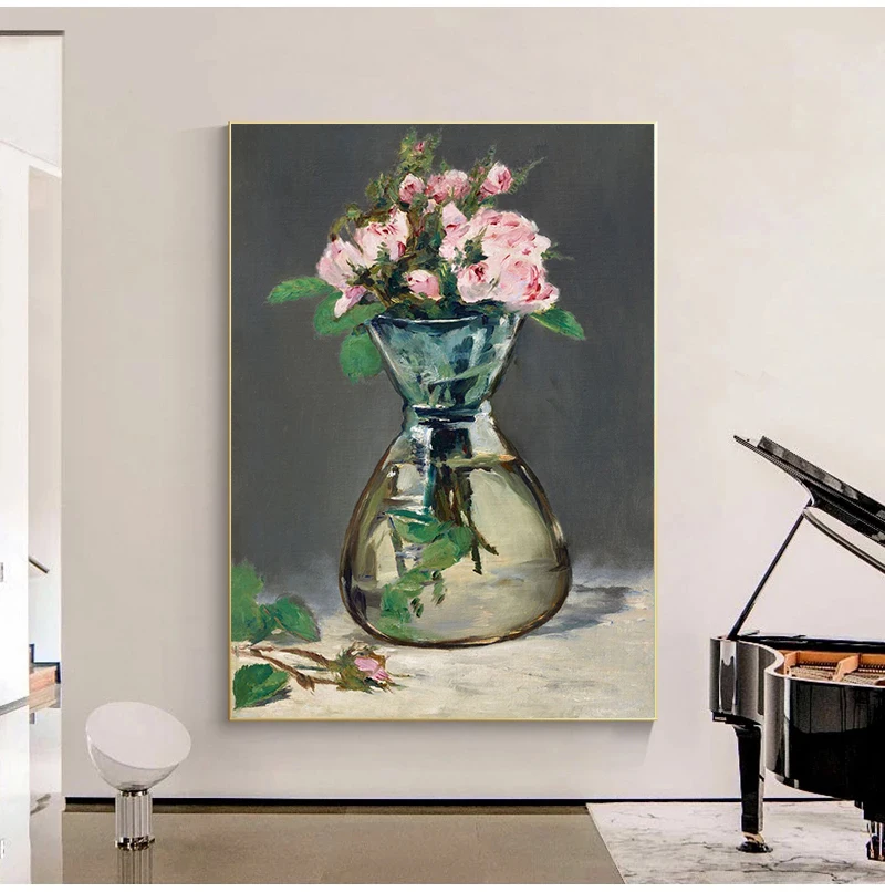 Degas and Manet Moss Roses In A Vase 1882 Poster and Print Canvas Painting Poster Wall Art Picture for Living Room Cuadros
Degas and Manet Moss Roses In A Vase 1882 Poster and Print Canvas Painting Poster Wall Art Picture for Living Room Cuadros