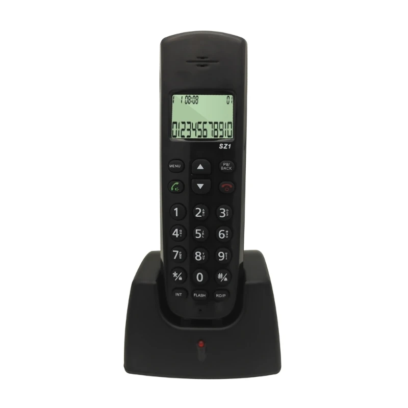 

Беспроводной стационарный домашний телефон с большой кнопкой и усовершенствованной функцией блокировки нежелательных вызовов с