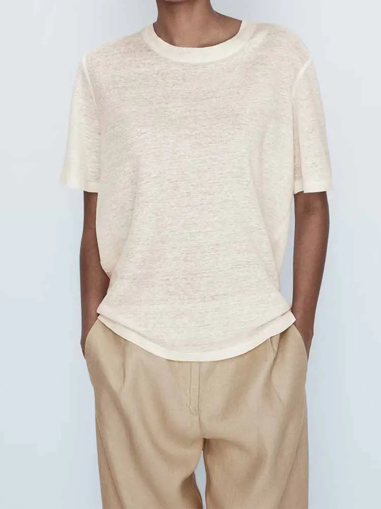 linen Basic Solid T Shirt Women Short Sleeve O Neck Loose Tshirt 2023 Summer Women Causal Tee Shirt Tops Mujer 0683877
linen Basic Solid T Shirt Women Short Sleeve O Neck Loose Tshirt 2023 Summer Women Causal Tee Shirt Tops Mujer 0683877