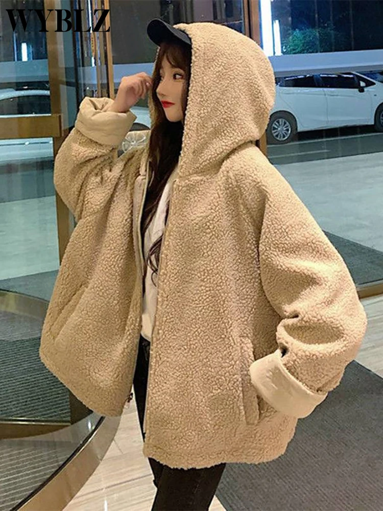 Autumn Winter Warm Women Oversized Parkas Hooded Thick Coat Ladies Soft Kawaii Jackets Double Sided Outerwear Long Sleeve Tops
Autumn Winter Warm Women Oversized Parkas Hooded Thick Coat Ladies Soft Kawaii Jackets Double Sided Outerwear Long Sleeve Tops
