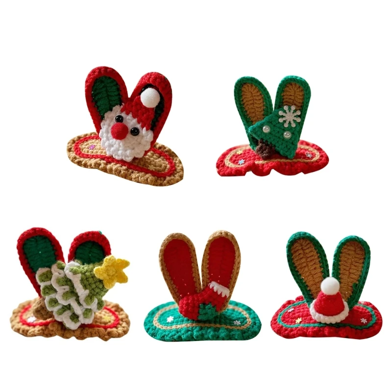 New Handmade Knitted Christmas Hair Clip Rabbit Ears Hairpin Lovely for Children
New Handmade Knitted Christmas Hair Clip Rabbit Ears Hairpin Lovely for Children