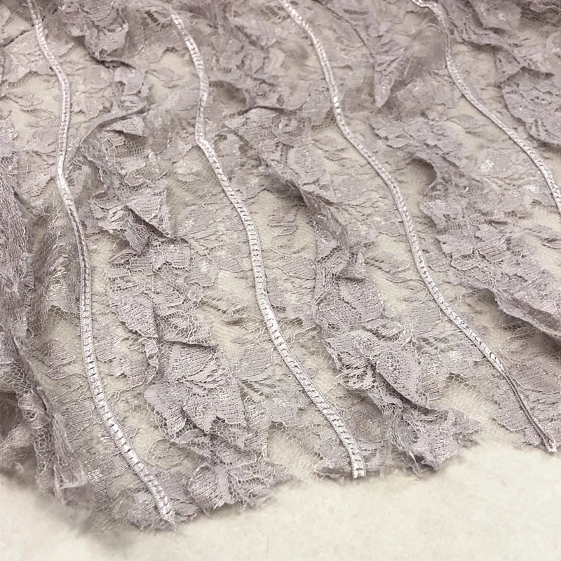 Summer Lotus Pink Lace See-through Wave Striped Clothing Fabric Light Color Niche Temperament Designer Cloth
Summer Lotus Pink Lace See-through Wave Striped Clothing Fabric Light Color Niche Temperament Designer Cloth