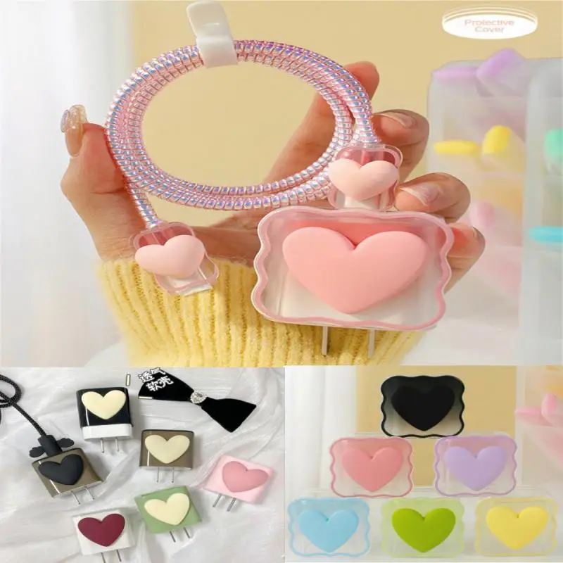 Charger Protector Cable Organiser For Iphone Fast Charge 20w Cartoon Love Heart Data Cable Management Cable Winder Kit Supplies
Charger Protector Cable Organiser For Iphone Fast Charge 20w Cartoon Love Heart Data Cable Management Cable Winder Kit Supplies