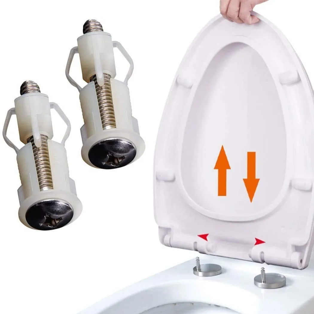 High Quality Hot New Toilet Seat Screws Nylon Expansion Nut Pan Fix Fixing Hole Kits Lid Metal Washer Nut Top WC
High Quality Hot New Toilet Seat Screws Nylon Expansion Nut Pan Fix Fixing Hole Kits Lid Metal Washer Nut Top WC