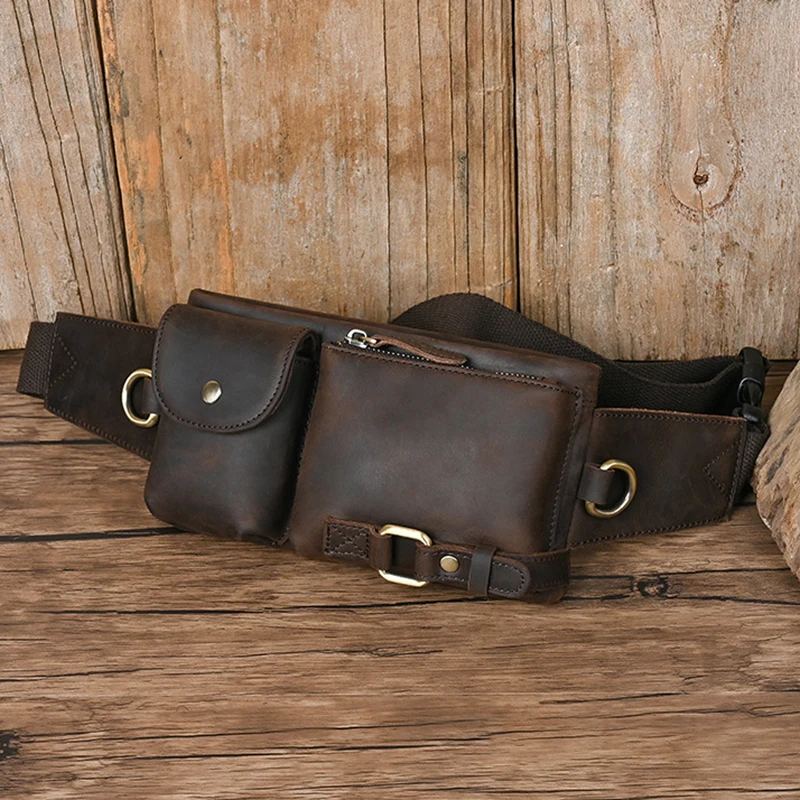 Genuine Leather Men Fanny Pack Waist Belt Bag Purse Messenger Shouder Travel Male Real Cowhide Hip Bum Waist Pack Bags
Genuine Leather Men Fanny Pack Waist Belt Bag Purse Messenger Shouder Travel Male Real Cowhide Hip Bum Waist Pack Bags