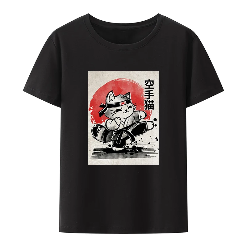 Japanese Style Cat Samurai Cotton T-shirt Karate Cat Comics Pattern Anime Clothes for Women Character Crop Top Y2k Tops Novelty
Japanese Style Cat Samurai Cotton T-shirt Karate Cat Comics Pattern Anime Clothes for Women Character Crop Top Y2k Tops Novelty