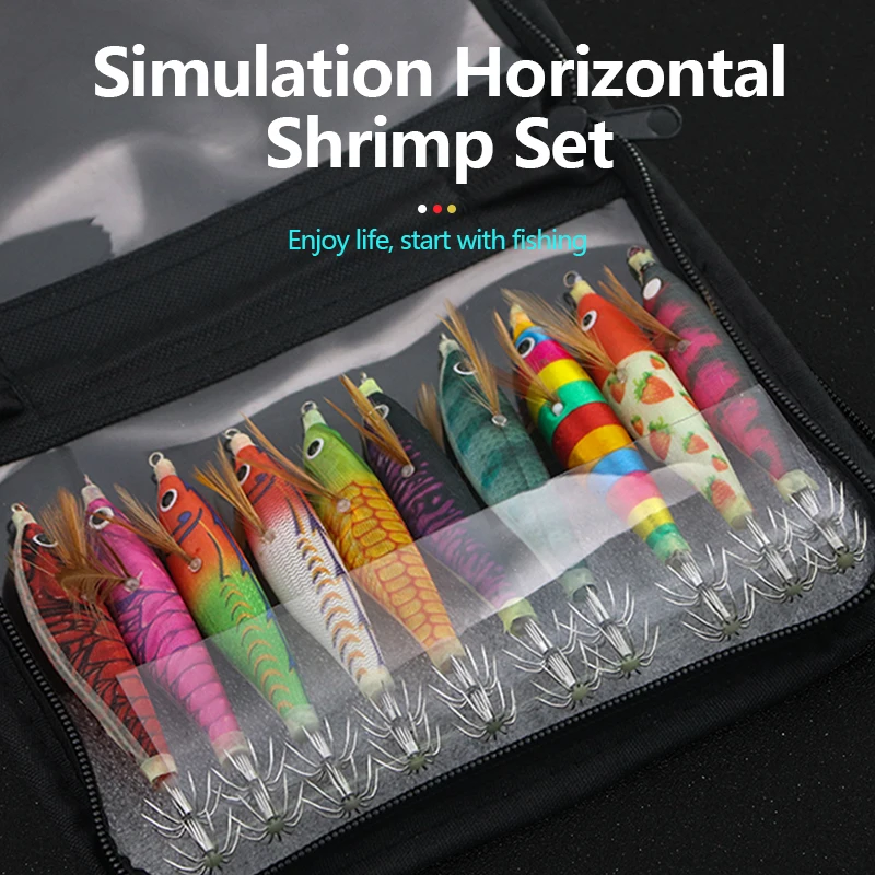 10 pieces of artificial bait wooden shrimp squid hook luminous squid fishing bait squid fishing bait wooden shrimp fake bait
10 pieces of artificial bait wooden shrimp squid hook luminous squid fishing bait squid fishing bait wooden shrimp fake bait