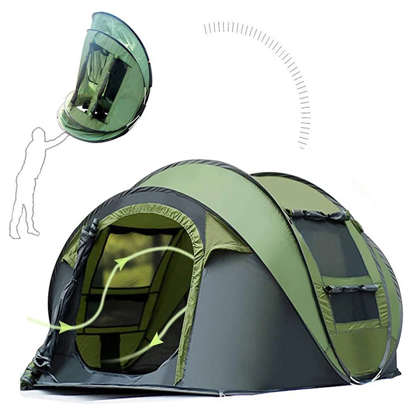 5-8 person outdoor camping pop up tent for Luxury Camp Family Sun shade Beach Tent
5-8 person outdoor camping pop up tent for Luxury Camp Family Sun shade Beach Tent