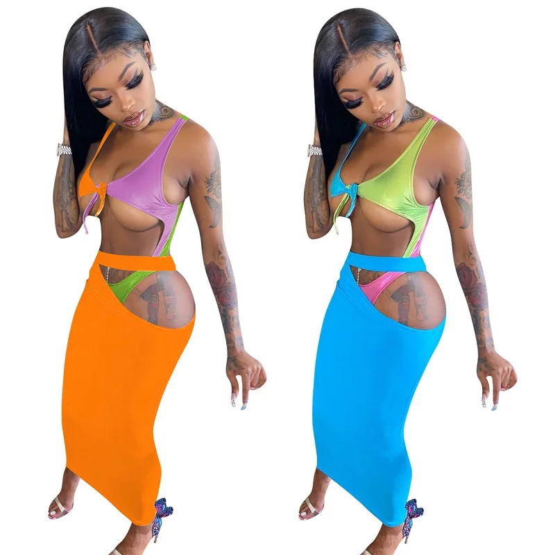 2022 Sexy Two Pieces Bikini Set Women Bikini with Skirt Swimsuit Female Swimwear Patchwork Biquini Bathing Suit Summer Beachwear
2022 Sexy Two Pieces Bikini Set Women Bikini with Skirt Swimsuit Female Swimwear Patchwork Biquini Bathing Suit Summer Beachwear