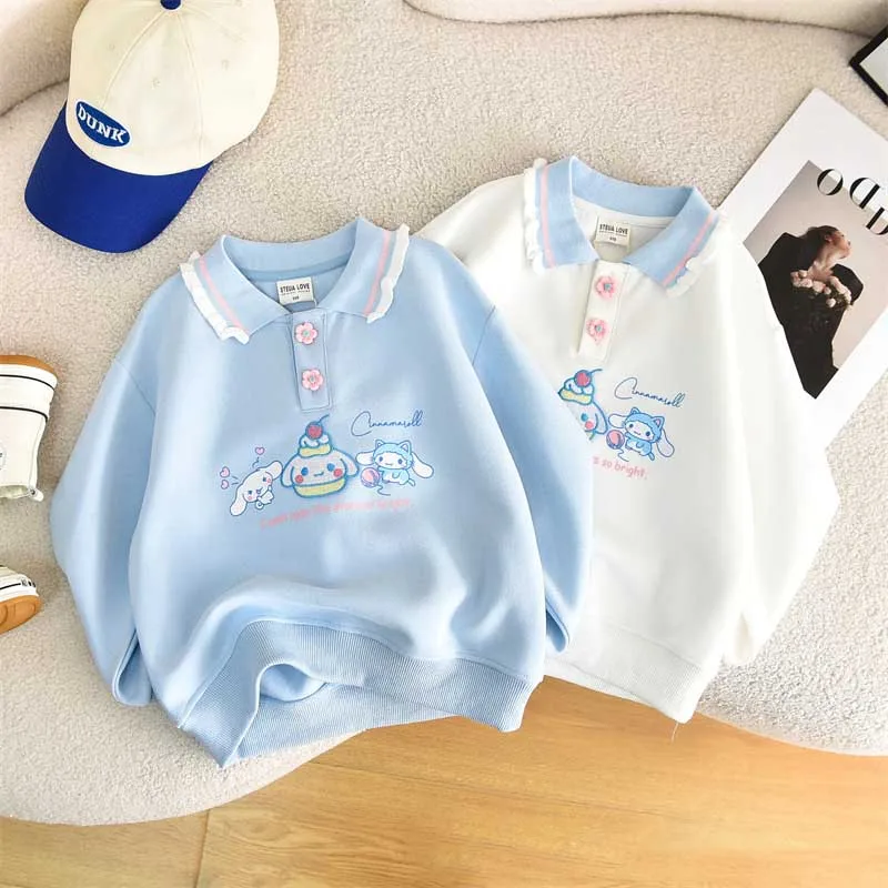 Miniso Cartoon Kuromi Cinnamoroll Girls Sweatshirt Kawaii Spring Autumn New Cotton Casual Long-Sleeved Tops Kids Clothespolo2024
Miniso Cartoon Kuromi Cinnamoroll Girls Sweatshirt Kawaii Spring Autumn New Cotton Casual Long-Sleeved Tops Kids Clothespolo2024
