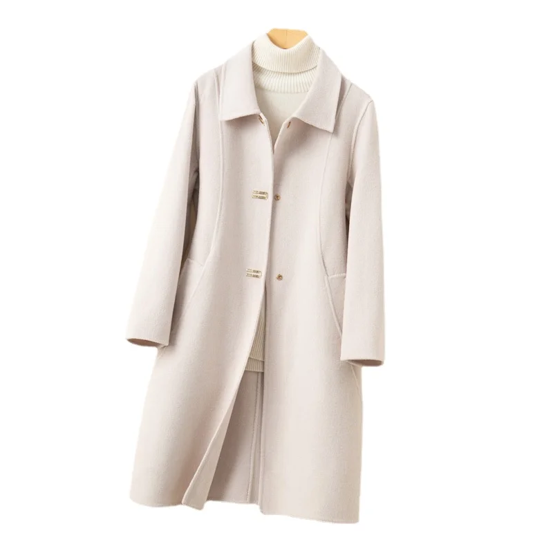 New Arrival Fashion Double Faced Female Doll Neck, Slim Fitting Woolen Medium Length Coat, High-end Size S M L XL
New Arrival Fashion Double Faced Female Doll Neck, Slim Fitting Woolen Medium Length Coat, High-end Size S M L XL