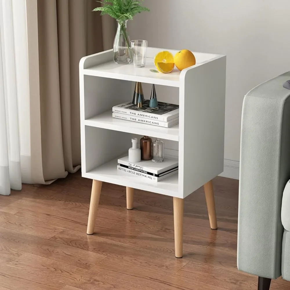Nightstand, Mid-Century Modern Bedside Tables with Storage Shelf, Minimalist and Practical End Side Table
Nightstand, Mid-Century Modern Bedside Tables with Storage Shelf, Minimalist and Practical End Side Table