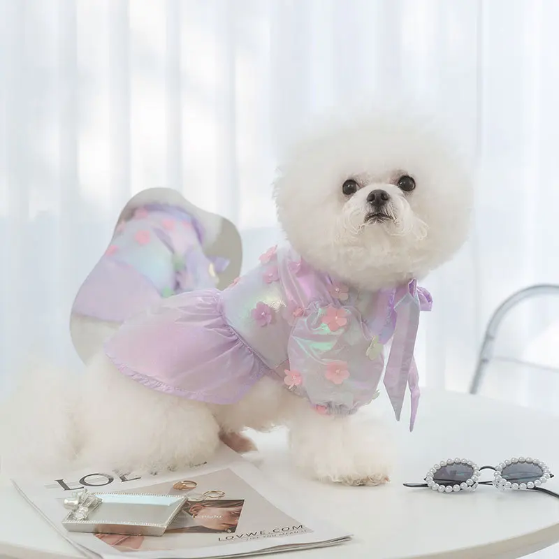 2023 New Pet Clothing Puppy Laser Technology Sense Dress Summer Teddy Two-legged Clothes Fashion Dog Princess Skirt
2023 New Pet Clothing Puppy Laser Technology Sense Dress Summer Teddy Two-legged Clothes Fashion Dog Princess Skirt