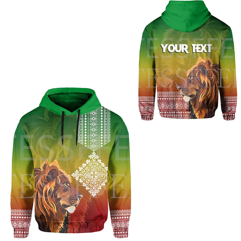 NewFashion Custom Name Ethiopia Lion Africa Country Flag Tribe Tattoo Streetwear 3DPrint Casual Funny Pullover Jacket Hoodies X9
NewFashion Custom Name Ethiopia Lion Africa Country Flag Tribe Tattoo Streetwear 3DPrint Casual Funny Pullover Jacket Hoodies X9