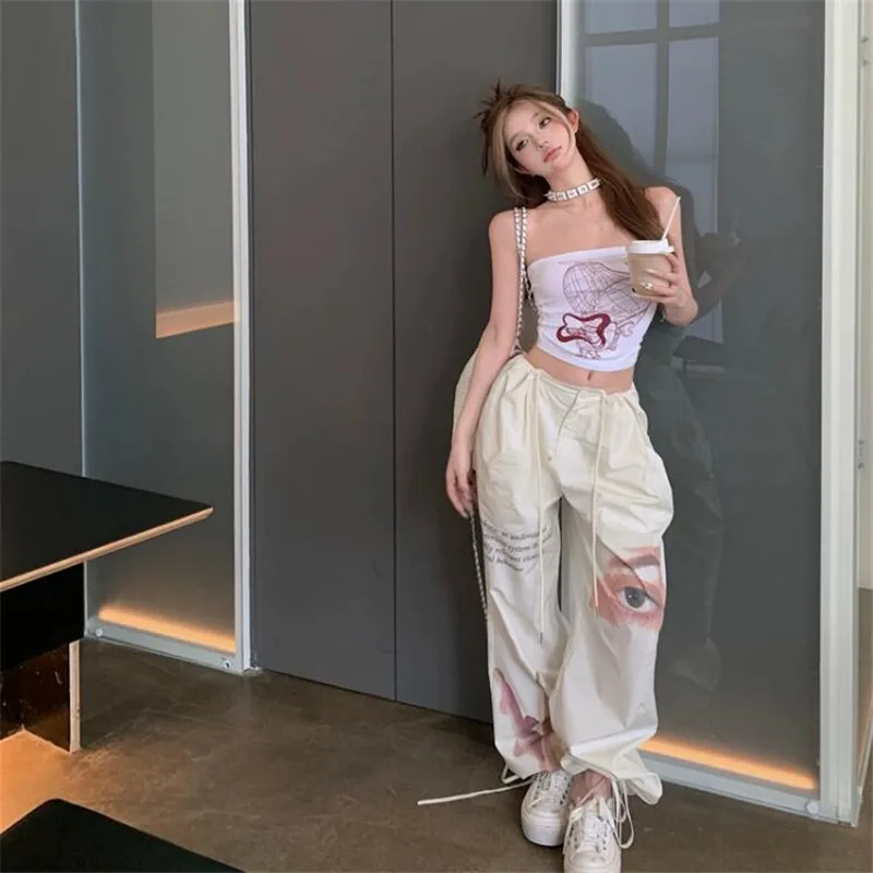 Y2k Hot Girl Summer Fashion Two Piece Pants Sets Sexy Vintage Print Camis Crop Top&High Waist Wide Leg Pants Casual 2pc Suits
Y2k Hot Girl Summer Fashion Two Piece Pants Sets Sexy Vintage Print Camis Crop Top&High Waist Wide Leg Pants Casual 2pc Suits