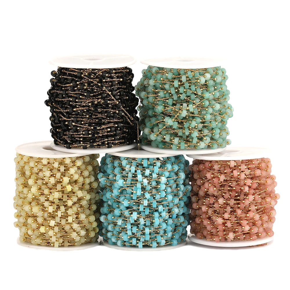 1 Meter Colorful Artificial Natural Gemstones Beaded Stainless Steel Chains Jewelry Accessories for DIY Necklaces Bracelets Gift
1 Meter Colorful Artificial Natural Gemstones Beaded Stainless Steel Chains Jewelry Accessories for DIY Necklaces Bracelets Gift