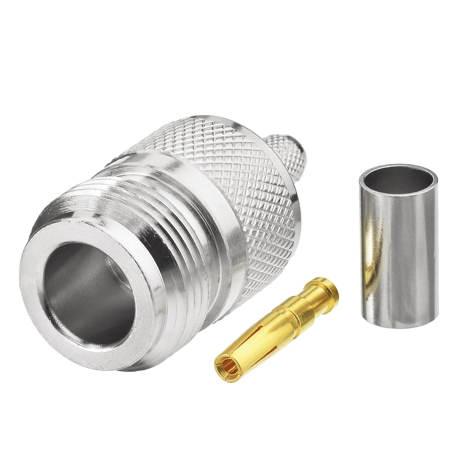 Superbat N-Type Female Straight RF Coaxial Connector Crimp for LMR195 RG58 RG142 RG400 Cable
Superbat N-Type Female Straight RF Coaxial Connector Crimp for LMR195 RG58 RG142 RG400 Cable