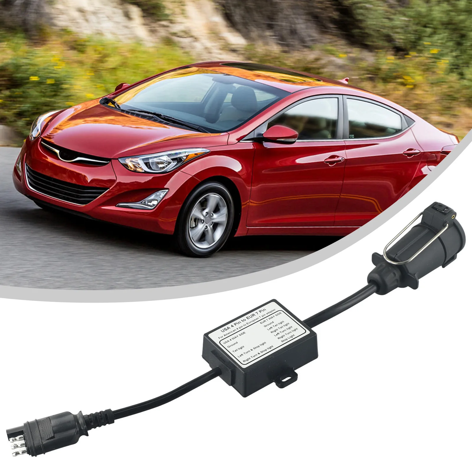Trailer Light Converter - Brand New, High Quality, 4-Way To 7-Pin Adapter, For US To European Trailers
Trailer Light Converter - Brand New, High Quality, 4-Way To 7-Pin Adapter, For US To European Trailers