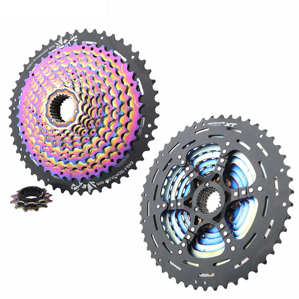 12 Speed 10-50T MS MTB Rainbow Cassette Mountain Bike 12V Freewheel K7 Sprocket Compatible For M6100 M7100 M8100 M9100 DEORE XT
12 Speed 10-50T MS MTB Rainbow Cassette Mountain Bike 12V Freewheel K7 Sprocket Compatible For M6100 M7100 M8100 M9100 DEORE XT