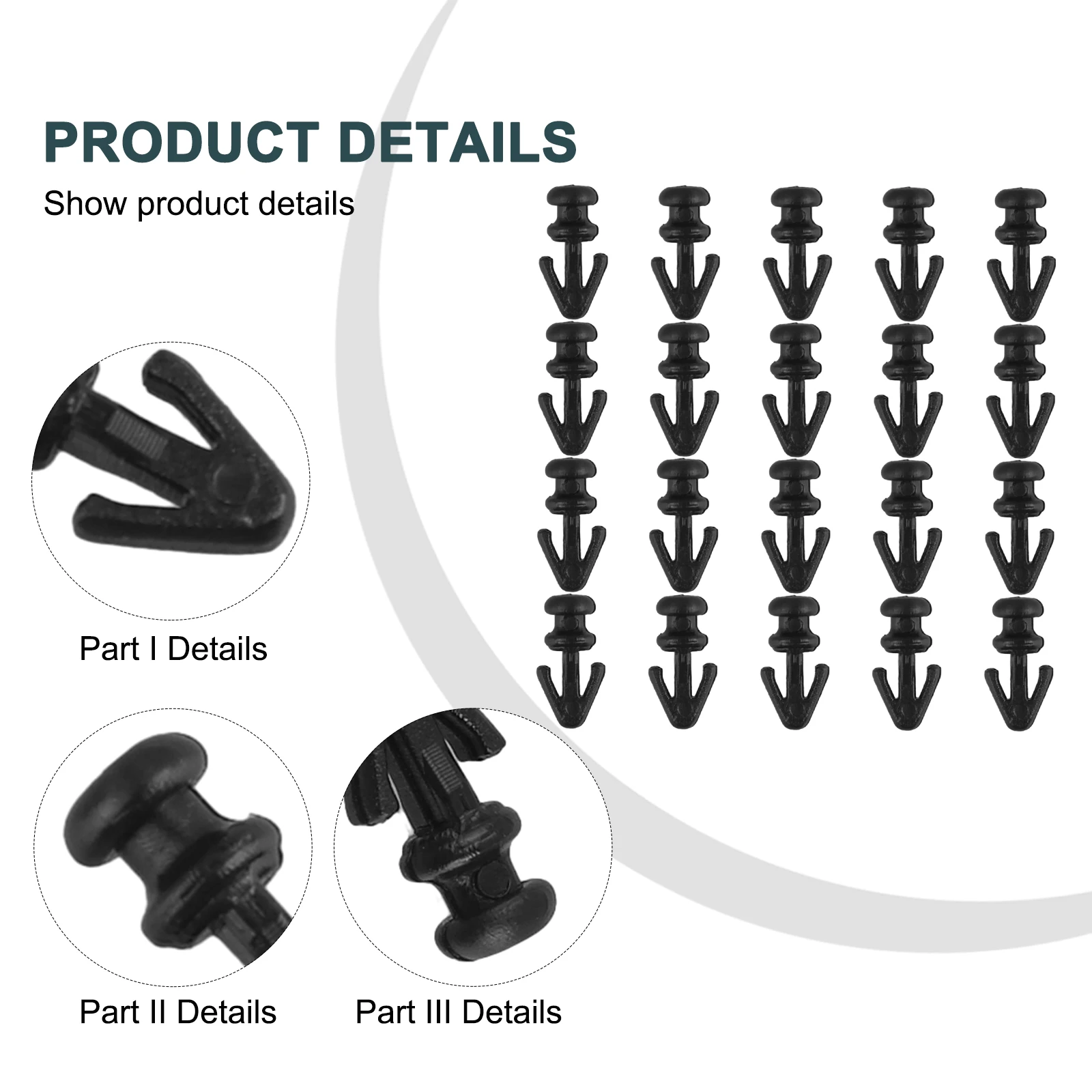 Durable Strip Clips Sill Sealing Strip Clips Sill Sealing Accessories Replace Replacement Wear-resistance 20 Pcs
Durable Strip Clips Sill Sealing Strip Clips Sill Sealing Accessories Replace Replacement Wear-resistance 20 Pcs