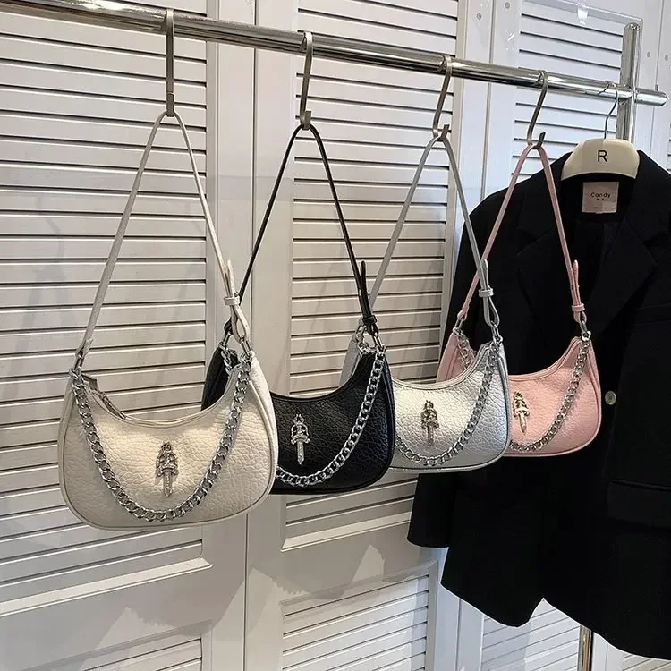 

2024 Solid Color Cloud Pleated Handlebags For Women PU Bags Leisure Armpit Bag Shopping Shoulder Bags Dumpling Handbag Female GG