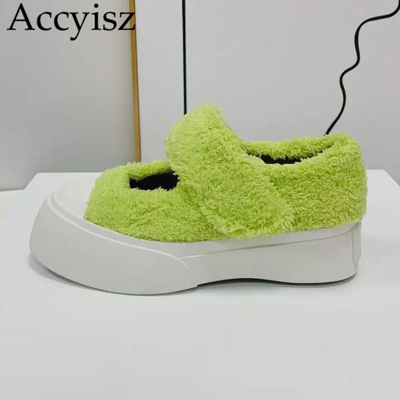 Round Toe Flat Shoes Women Wool Adjusting Belt Loafers Spring Summer Mixed Color Casual Single Shoes Thick Sole Mary Jane Shoes
Round Toe Flat Shoes Women Wool Adjusting Belt Loafers Spring Summer Mixed Color Casual Single Shoes Thick Sole Mary Jane Shoes