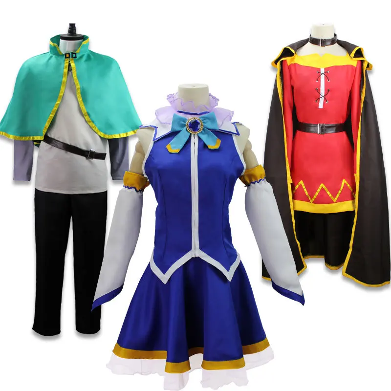 Костюм для косплея KONO SUBARASHII SEKAI NI SYUKUFUKU WO Aqua Megumin Satou Kazuma 
Костюм для косплея KONO SUBARASHII SEKAI NI SYUKUFUKU WO Aqua Megumin Satou Kazuma