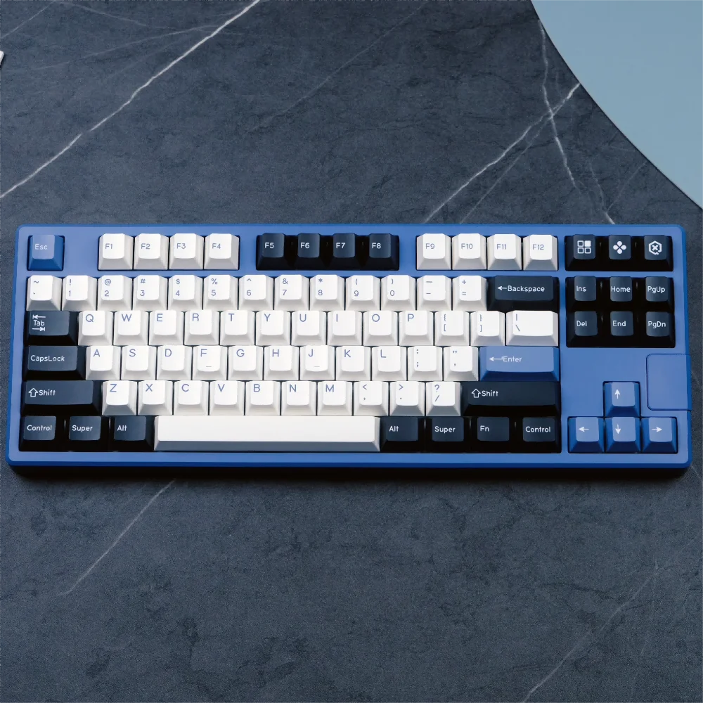 

170+ Keys QX Arctic Keycaps PBT Double Shot Cherry Profile for 61 64 68 87 96 980 104 108 Mechanical Keyboard