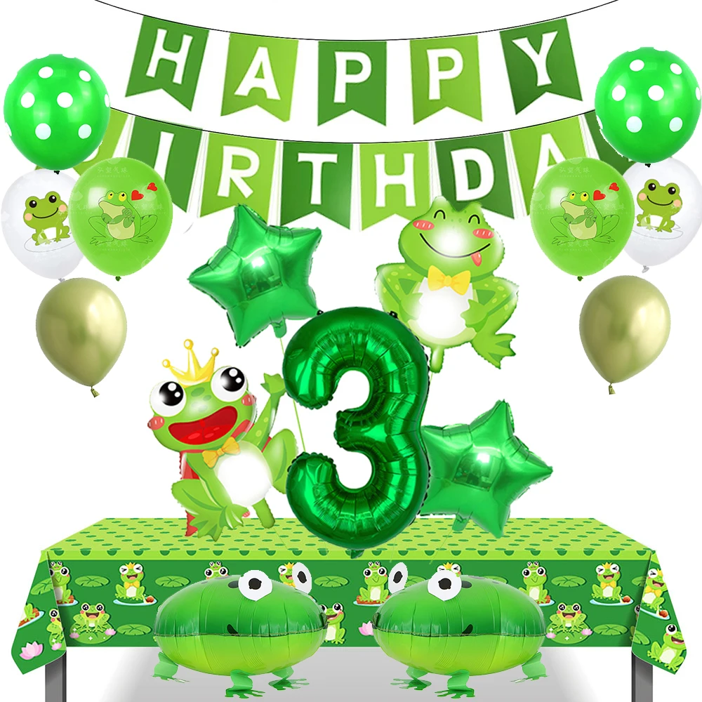 Frog Birthday Decoration Green Frog Mylar Foil Balloon Banner Tablecloth Baby Shower Garden Frog Themed Birthday Party Supplies
Frog Birthday Decoration Green Frog Mylar Foil Balloon Banner Tablecloth Baby Shower Garden Frog Themed Birthday Party Supplies