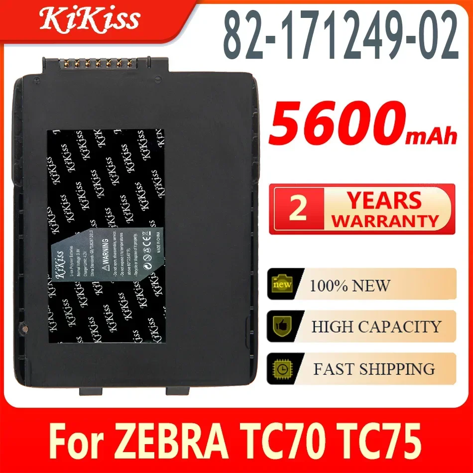 5600mAh KiKiss Powerful Battery 82-171249-02 82-171249-01 (TC70 ) For ZEBRA TC70 TC75 Symbol Scanner Large Capacity
5600mAh KiKiss Powerful Battery 82-171249-02 82-171249-01 (TC70 ) For ZEBRA TC70 TC75 Symbol Scanner Large Capacity