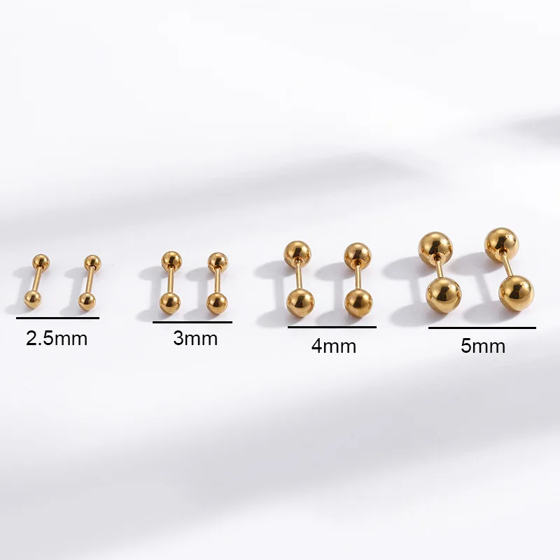 1Pair Stainless Steel Small Ball Stud Earrings Trendy Simple Sleeping Without Wearing Cartilage Earrings Helix Piercing Jewelry
1Pair Stainless Steel Small Ball Stud Earrings Trendy Simple Sleeping Without Wearing Cartilage Earrings Helix Piercing Jewelry